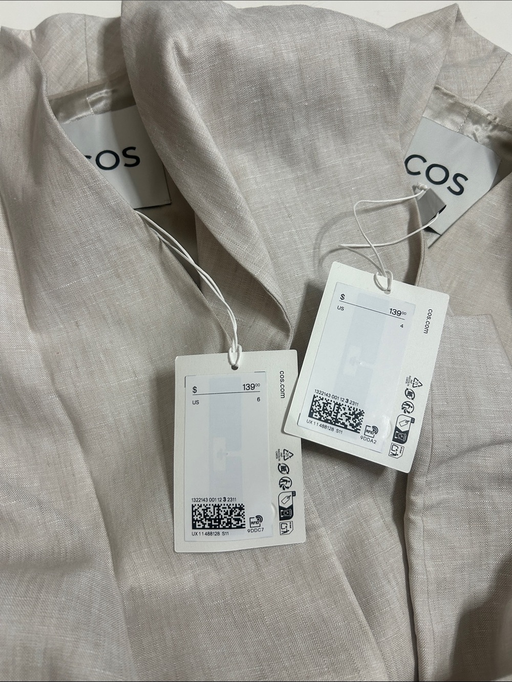 NWT COS SHAWL-COLLAR BELTED LINEN-BLEND VEST - Picture 11 of 12